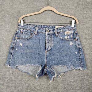 Rag & bone Women’s button fly Destroyed Denim Shorts Sz 29
